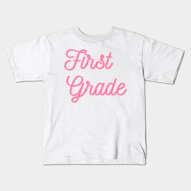 First Grade Kids T-Shirt by mdr design